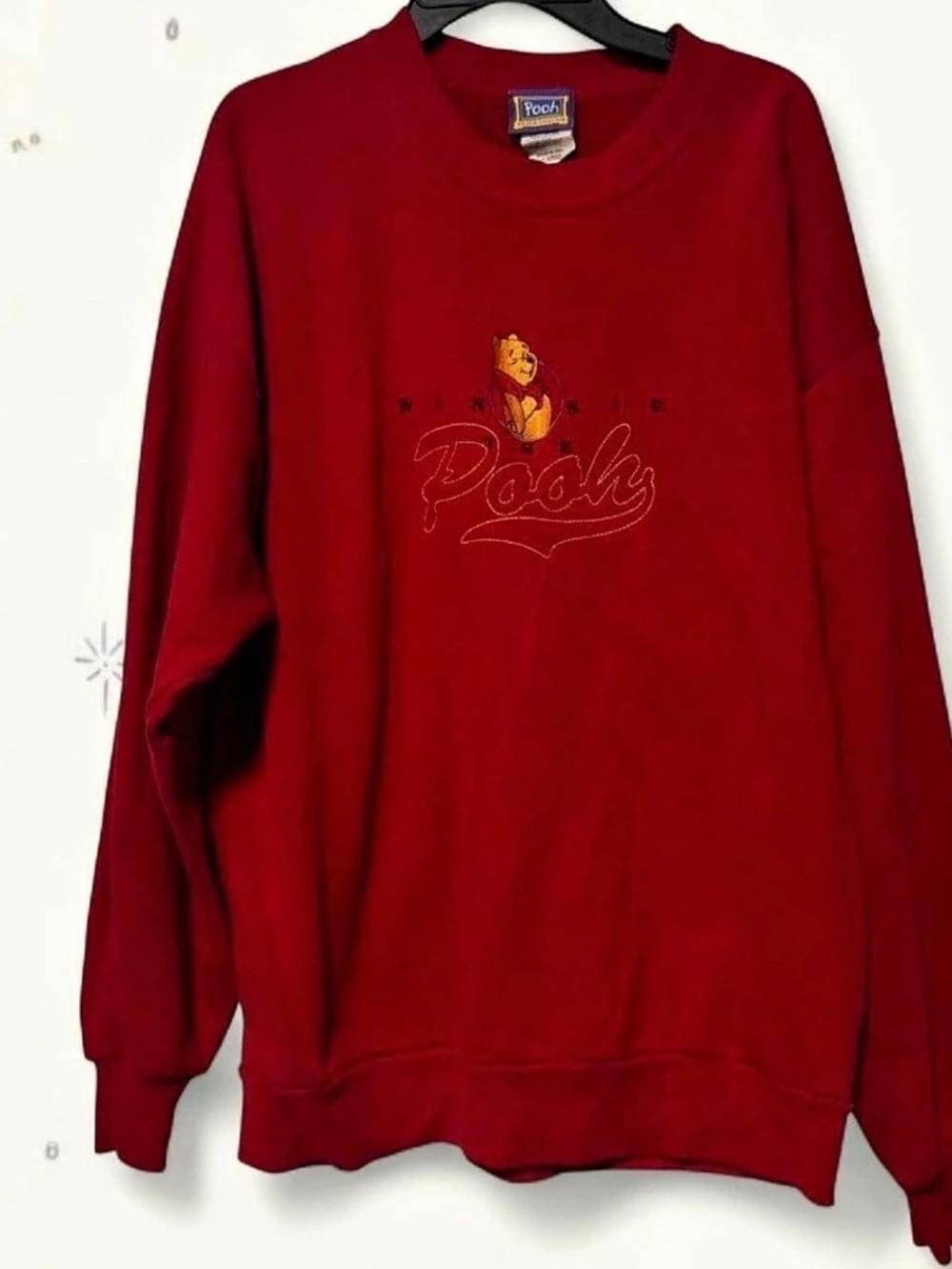 Pooh Winnie the Pooh Graphic Sweatshirt in Red Large